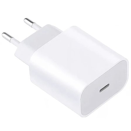 Oplader til iPhone - Strømadapter - 20W USB-C - Hurtig Oplader Hvid