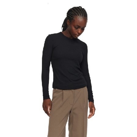 Soft Rebels Srfenja O-neck Top Blusar Dam Svart M