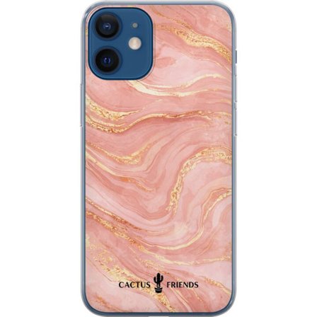 Yhteensopiva Puhelinkuori Apple Apple iPhone 12 Cactus and Friends – RoseGoldFlow