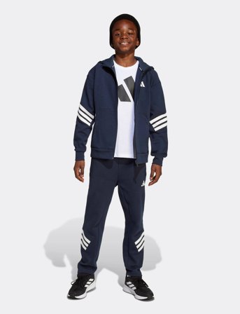 adidas Sportswear J Fi 3S Fz Hd - Navy - 128