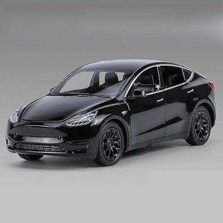 1/32 Tesla Model S Lekebilmodell, Støpt Metall Miniatyr Lyd & Lys Trekk Tilbake 1:32 Samling Gave Til Gutt Barn[DS]