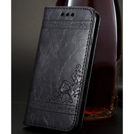 Läderfödral till iPhone 7 /8 svart