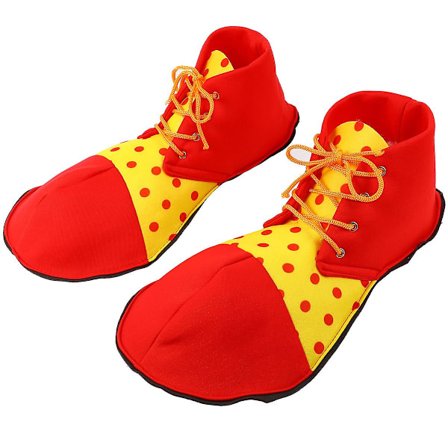 Clownkostym för kvinnor, Clown Skor Kostym, Clown Skor, Läskig Clown Kostym, Vuxen Clown Skor, Vuxen