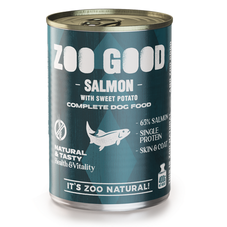 ZOO GOOD - Adult Salmon & Sweet Potato 400 g - Hund - Hundefôr & hundemat - Våtfôr & våtmat - ZOO.no