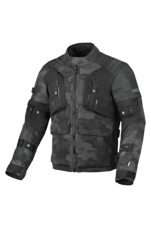 Veste Moto Macna Higera Noir/Gris S