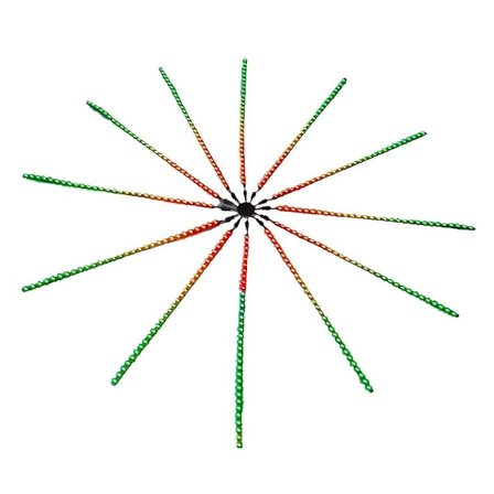 LED Ljudstyrd Symphony Fyverkeri Ljus, Med Fjärrkontroll