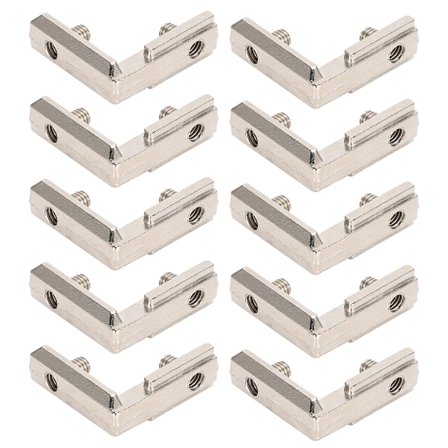 10 stk. Innvendig hjørnekoblingsbrakett Støpt sink L Type M5 Tilbehør for 3D-printer