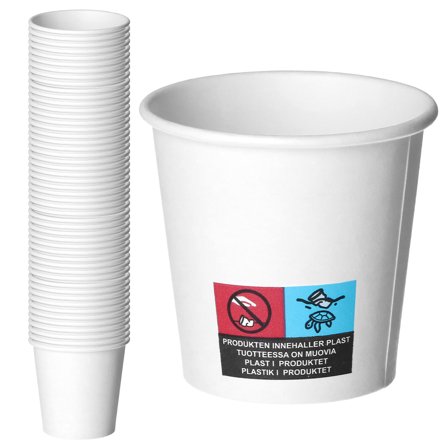 Pappersmuggar Vit 12 cl 50-pack