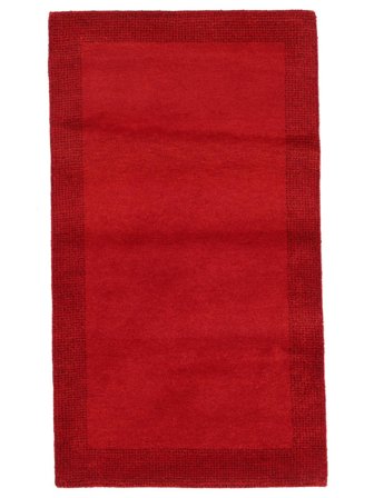 91X163 Tapis Gabbeh Indo Fine Moderne Rouge Foncé (Laine, Inde) Carpetvista