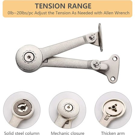 Skabsskabsskabe Dør Løft Støtte Standardhængsel Stærkt