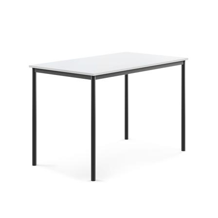 Tisch SONITUS, 1400x800x900 mm, Hochdrucklaminat weiß, anthrazit