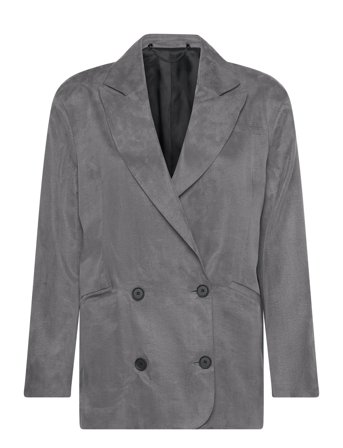 Elle Blazer Blazers Double Breasted Blazers Grå AllSaints*Betinget Tilbud