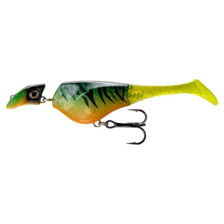 Headbanger Shad 11cm, 11g Suspending - Firetiger Stealth