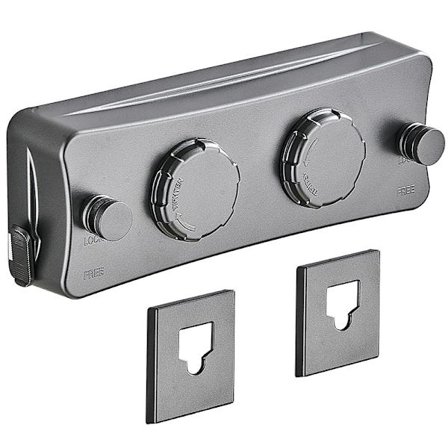 Indtrækkelig Tørresnor, Vægmonteret Indtrækkelig Line med 2 x 5