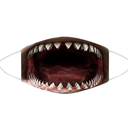 Shark Masks Pack Of 10 Reusable Washable Shark Print Masks, Unisex