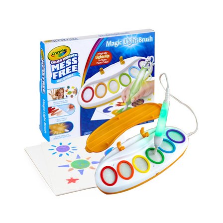 Crayola Color Wonder Magic Light Brush, sotkuton maalausasema lapsille, lahja lapsille, taaperolelut ja -aktiviteetit, 3-, 4- ja 5-vuotiaille