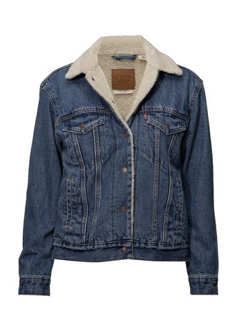 Exbf Sherpa Trucker Addicted T Dongerijakke Denimjakke Blå LEVI ́S Women
