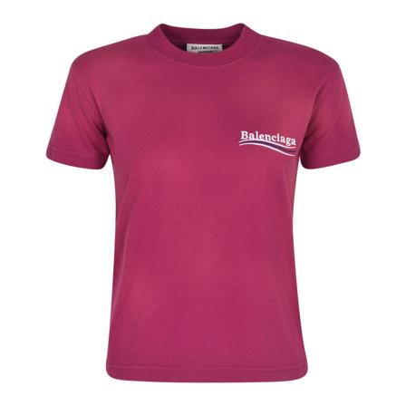 Balenciaga, T-Shirts Fioletowy, Kobieta, Rozmiar: S