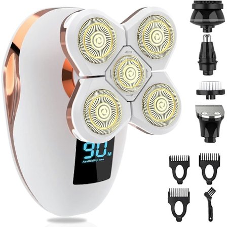 Sähköiset parranajokoneet naisille, kasvojen karvojen poisto, bikinirajain, parranajokone naisille, märkä ja kuiva Lady H -lahja perheelle / ystävälle