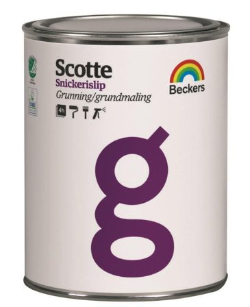 Beckers Grundfärg, Scotte Snickerislip , 1L, Vit, Färg & tapeter