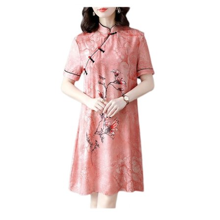 Kjole (Pink 2XL Egnet til kvinder, der vejer 116-125 gram)