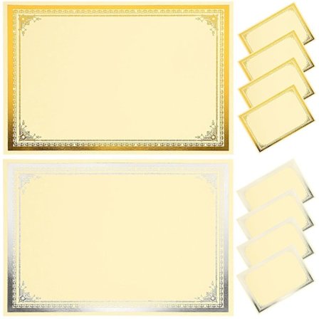 8 Arkkia Kunniakirjapapereita Tyhjiä Todistuspapereita Diplomityhjiöarkkeja Kouluun ja Toimistoon