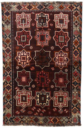 Tappeto Shiraz 153X236 Rosso Scuro/Rosso (Lana, Persia)