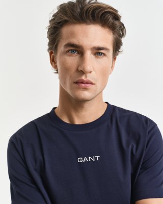 GANT - Liten GANT grafisk t-skjorte til herre evening blue