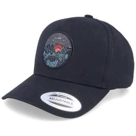 Wild Spirit - Svart adjustable Keps - Mountain Valley Sunset Black A-frame Adjustable @ Hatstore
