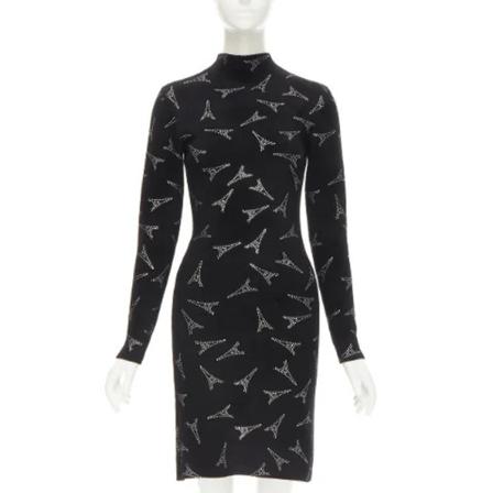 Balenciaga Vintage Pre-owned Fabric Kjole Sort, Dame