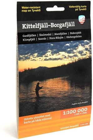 Calazo fjellkart Kittelfjäll – Borgafjäll 1:100 000