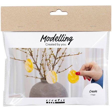 Creativ Company DIY‐kit Modellervoks Æg