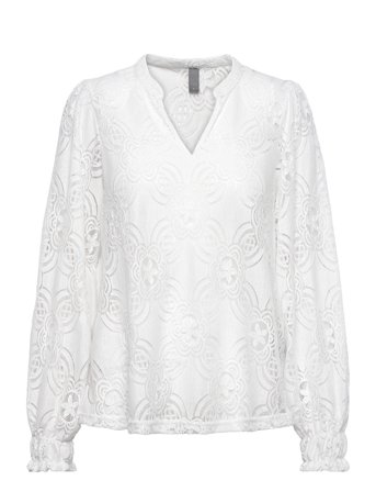 Cuolu Blouse Bluse Langermet Hvit Culture*Betinget Tilbud