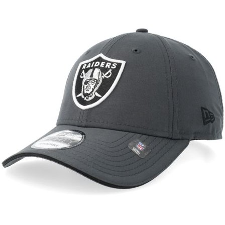 New Era - NFL Grå adjustable Keps - Las Vegas Raiders Microfibre 9FORTY Steel/Black Adjustable @ Hatstore