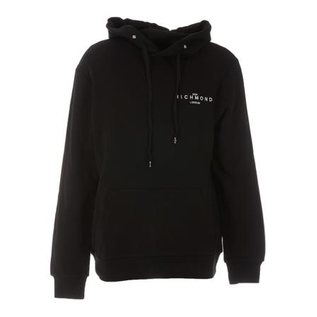 John Richmond Logo Hoodie Sort, Herre
