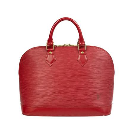 Louis Vuitton Vintage Pre-owned Alma Vintage Small Tas , Rood , Dames , Maat: ONE Size Vintage Tassen