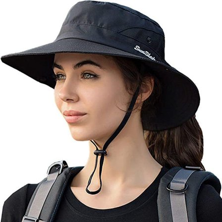 Solhatter kvinners UV-beskyttelse pakkbar solhatt KLB