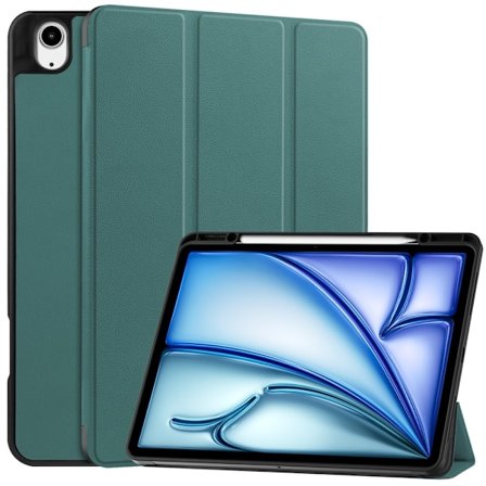 Till iPad Air 13 (2024) Slim fit tri-fold fodral Pennfack - Grön