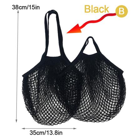 Återanvändbara Livsmedelspåsar Bomullsnätsnöre Mesh F