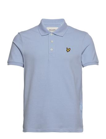 Plain Polo Shirt Polos Short-sleeved Sininen Lyle & Scott