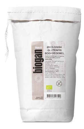 Biogan Boghvedemel glutenfri Ø 1 kg, Helse & Madvarer, Mel, Hvedemel