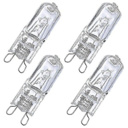 Set med 4 G9-lampor för halogenugn G9 ugn 25W lampa
