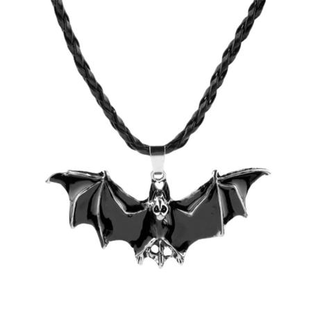 Halloween-koristeet, Halloween-koristeet, meikkilavakoristeet, vampyyrilepakko-riipus, vampyyrilepakko-kaulakoru