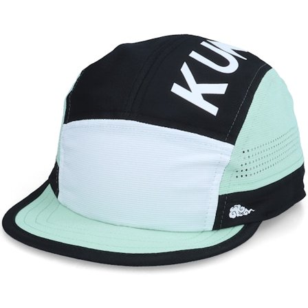 Kumo - Medley White/Black/Teal 5-Panel 5panel White Cap - @ Hatstore