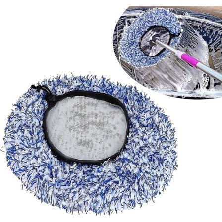 Børstebeskytter Mikrofiber Bilbørstebeskytter Kompatibel Sb Vaskebørste Blød Børstebeskytter Kompatibilitet med Bilvask Rengøring Bilpleje (Blå)