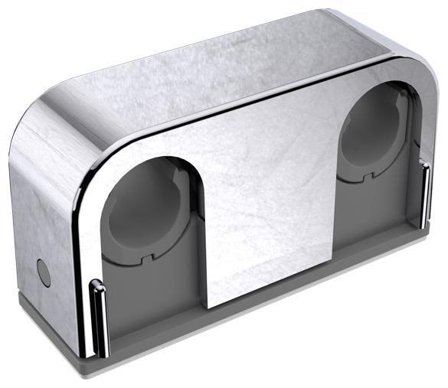 Faluplast Duo Contact 14615 Putkikiristin liimattava, kaksiosainen, 12/15/16 mm Kromi, Asennus