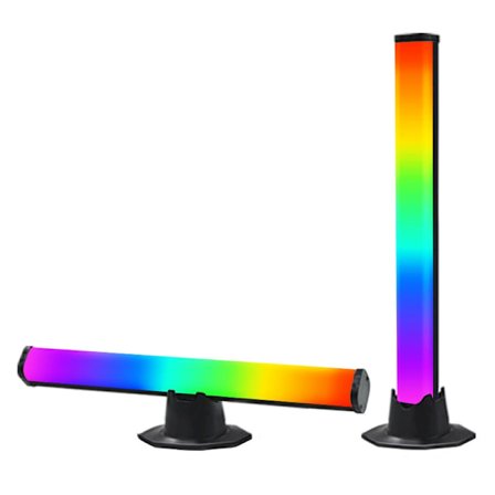 Smart LED Lys Bar, Gaming Lys Ambient Belysning Bluetooth Farge Lys Barer