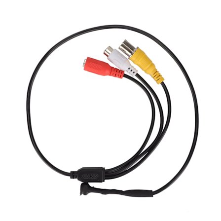 Mini Säkerhetskamera 1000TVL HD 90° Vinkel PAL Format CCTV Kabelansluten Övervakningskamera för PMP Laptop TV