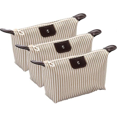 Søde Små Makeup Tasker til Taske, Vandtætte Mini Lynlås Kosmetiktasker, Bagagetilbehør til Rejser, Blå HNQ