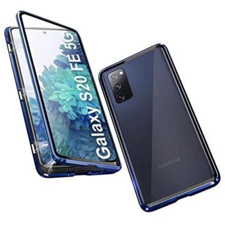Samsung Galaxy S20 Fe - Dubbelt Magnetiskt Skal Blå